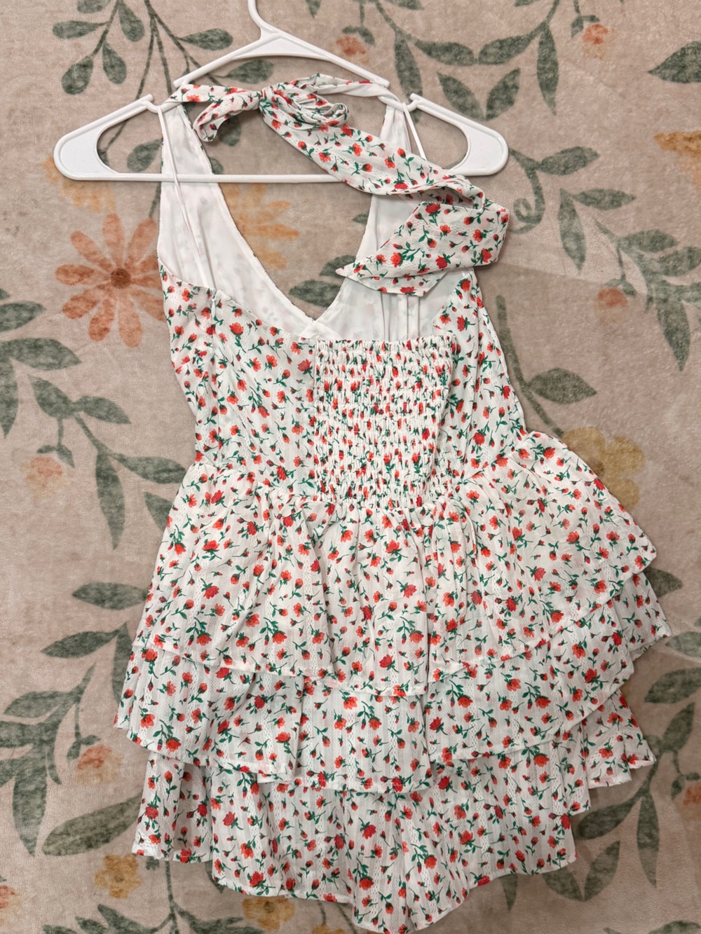 Altar’d State Floral Ruffled Romper - Picture 3 of 3
